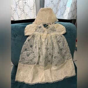 Vintage 1950’s Infant Christening Baptismal 4 Pc Outfit in Original Box